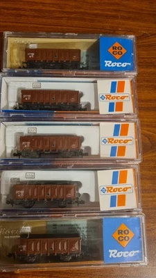 Roco 5 wagons tombereaux sncf, idem Arnold, Fleischmann, Piko Foto 1 de 4