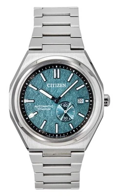 Citizen Zenshin Super Titanium Green Dial Automatic NJ0180-80X 100M Men's Watch - Image 1 of 4