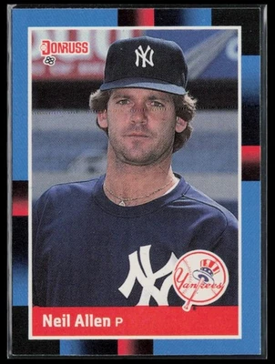 1988 Donruss Neil Allen New York Yankees #597 - Image 1 of 2