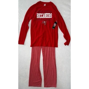 Tampa Bay Buccaneers Pajamans Men's Small Red Team Apparel Shirt Pants NEWW$25 - Picture 1 of 14