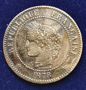 Cérès Jolie et Rare 2 centimes 1878 K !!! RARE ! - Imagen 1 de 2
