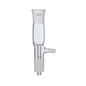 24/29 Glass Straight Vacuum Take-off Adapter Gas Inlet Hose Tube Lab Glassware - Picture 1 of 6