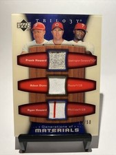 2005 UPPER DECK TRILOGY FRANK HOWARD/RYAN ADAM DUNN JERSEY CARD /50 GEN-HDH 🔥👀