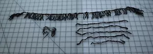 1344 Several pieces antique 1880-90's beaded garment trim, recycle! - Picture 1 of 3