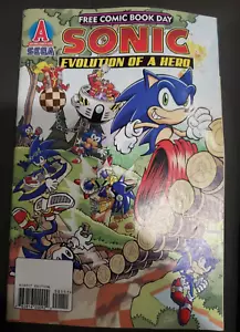 2009 Archie Comics Sonic the Hedgehog Evolution of a Hero FCBD Comic Book - Picture 1 of 2