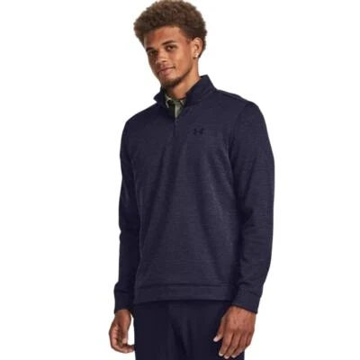 Men's Under Armour Storm Sweater Fleece Quarter Zip Pullover, Blue, size Medium - Image 1 of 4