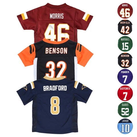 NFL Mid Tier Official Team Player Home Away Jersey Collection Toddler (2T-4T) Cover
