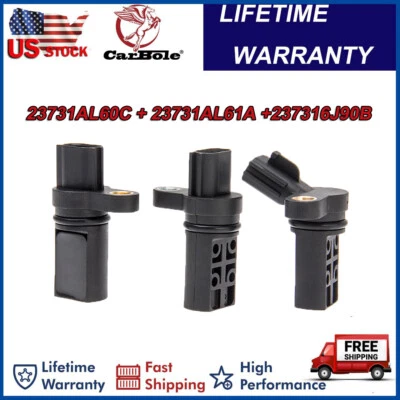 Juego de 3 sensores de posición del árbol de levas/cigüeñal para Nissan Murano 2003-2007 3,5 L V6 Foto 1 de 4