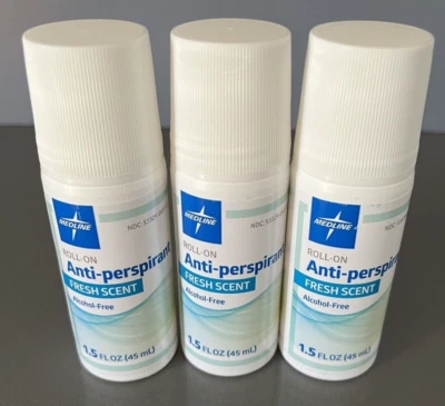 Антиперспирант роликовый 3 Medline свежий аромат 1,5 жидкой унции безалкогольный срок годности 01/27 - Изображение 1 из 3