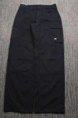 Pantalones cargo Red Kap para hombre 34x34 negros ropa de trabajo patinador grunge doble rodilla Foto 1 de 4