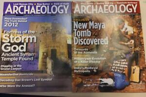 2 issues Archaeology Magazines - 2009
