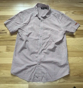 Helly Hanson men's M  button up shirt microfiber check NWOT - Picture 1 of 5
