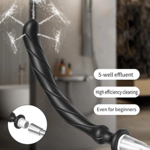 Limpieza de silicona anal ducha enema ducha boquilla lavado ano vaginal limpiador de colon - Imagen 1 de 17
