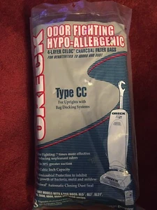 New 7 Oreck Type CC Vacuum Bags Hypo Allergenic 4 Layer Celoc Charcoal Filter - Picture 1 of 2