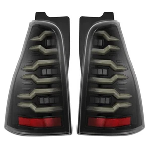 Fits 2003-2009 Toyota 4Runner Luxx Alpha Black Clear Sequential LED Tail Lights - Picture 1 of 17