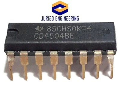 5PCS CD4504BE CD4504 CMOS Hex Voltage-Level Shifter - New IC - Image 1 of 4