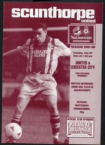 1997/98 Scunthorpe United v Leicester City Friendly match programme - Picture 1 of 1