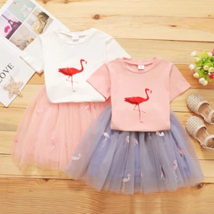 2PCS Newborn Baby Girl Floral Clothes Romper Top T-Shirt Tutu Skirt Outfit Set - Picture 1 of 12