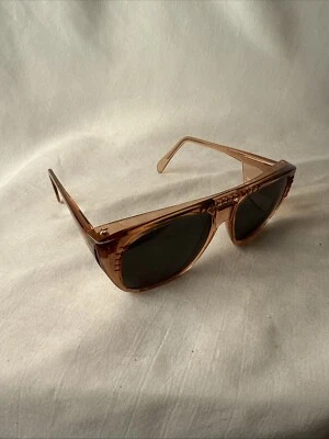 Vtg 80s Grandpa Z87 Safety Sunglasses USA Aviator Side Shields Lm59648 - Image 1 of 4