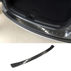 Black Titanium Rear Bumper Guard Trunk Sill Protector Fits Infiniti QX50 2019-25 - Picture 1 of 5