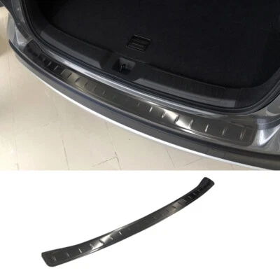 Black Titanium Rear Bumper Guard Trunk Sill Protector Fits Infiniti QX50 2019-25 - Image 1 of 4