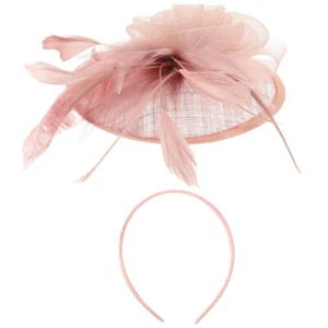 1 Set Fascinators Hat Hair Clips for Women Church Tea Party Headband Wedding - Picture 1 of 12