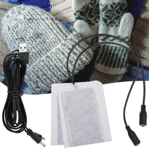 Electric Heating Pad 2 In 1 5V 5A Carbon Fiber USB Rechargeable Heating - Picture 1 of 6