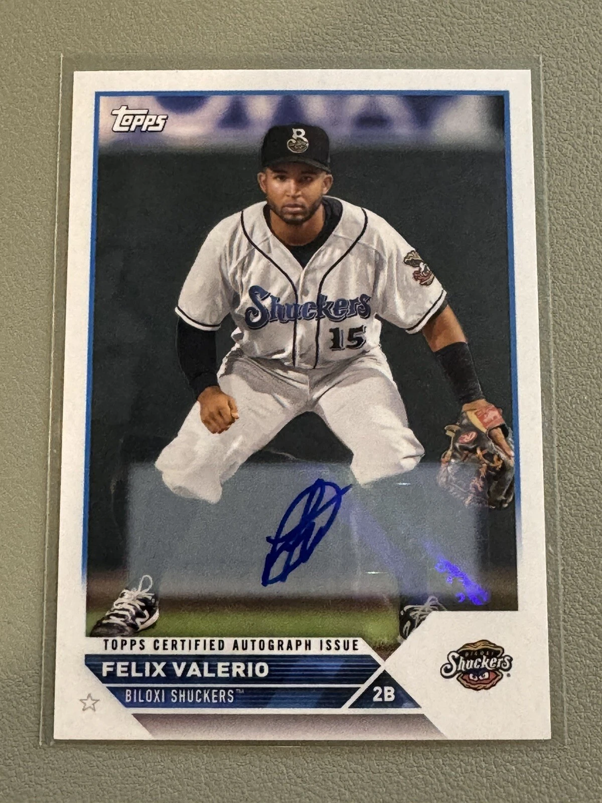 2023 Topps Pro Debut Felix Valerio Auto Autographs #PD-55 Biloxi Shuckers