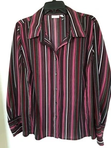 Women's  Apt 9  Multi Striped Stretch top Shirt Sz 1X - Picture 1 of 3