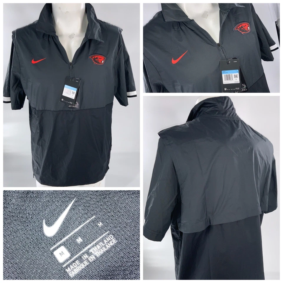 Oregon State Beavers Nike Golf 1/4 Zip Pullover Men’s M Black NWT $70 YGI A2-615 - Imagem 1 de 4
