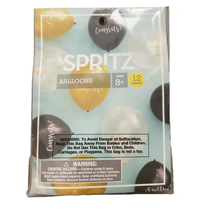 8 Packs Spritz Congrats Balloons Gold Black Bronze 12 Count Party Decor - Picture 1 of 5
