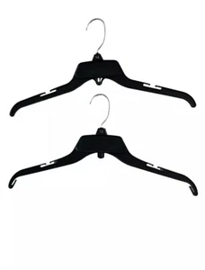 17 inch Black Plastic Dress Hangers - Picture 1 of 3