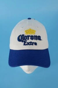 Neu mit Etikett Corona Bierhut Trucker Druckknopflasche blau gelb  - Bild 1 von 3