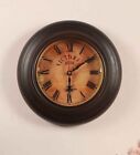 Vintage Brown Wood & Mdf Wall Clock,