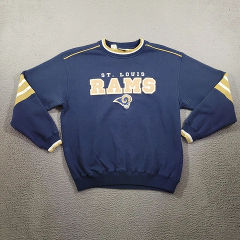 VTG St Louis Rams Sweatshirt Mens Large Blue NFL Sportswear Lee Sports Tag Y2K Cover
