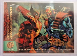 1994 Fleer Ultra X-Men Greatest Battles Wolverine vs. Cable Card #145 - Picture 1 of 2