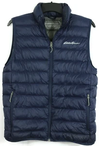 Eddie Bauer CirrusLite Down Puffer Vest Men's M EB650 Fill Navy Blue - Picture 1 of 7