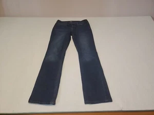 Mossimo Curvy Fit Boot Cut Jeans Women's 8L Regular Blue Low Rise Dark Wash - Picture 1 of 11