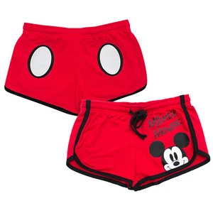 Mickey Mouse Women's Beach Shorts Red - Picture 1 of 1