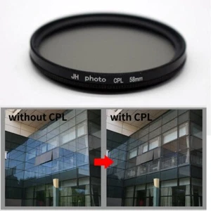 37 43 46 49 55 58 62 67 72 77 82mm CPL Camera Circular Polarizing Lens Filter - Picture 1 of 8