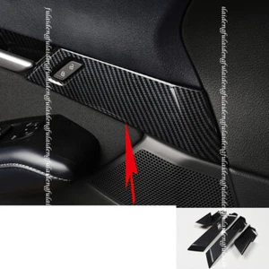For Mazda CX-30 2020-2022 Carbon Fiber ABS Interior Door Handle bowl cover trim - Picture 1 of 5