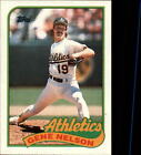1989 Topps Oakland Athletics Baseball Card #581 Gene Nelson