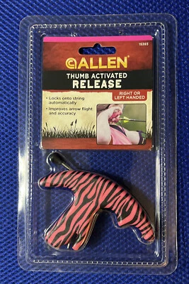 Pink Allen Compact Thumb Activated Release Bow String Hunting Right or Left Hand - Image 1 of 3