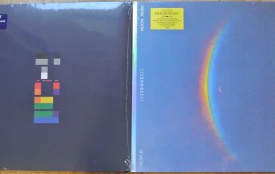 COLDPLAY X&Y 2-LP Set + Moon Music LP Translucent Yellow Vinyl inc Poster Sealed - Image 1 of 4
