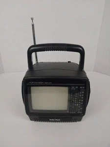 Radio Shack Vintage: Portavision Portátil 4.5” B&W TV/Radio | Probado, Funciona - Imagen 1 de 7