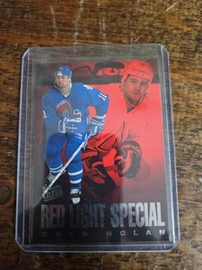 1995-96 FLEER ULTRA RED LIGHT SPECIAL #8 OWEN NOLAN QUEBEC NORDIQUES - Picture 1 of 2