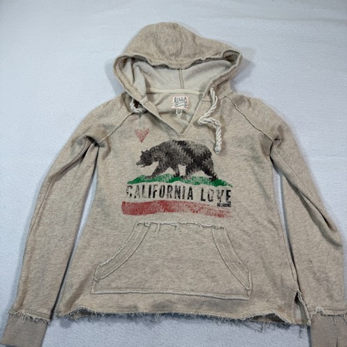 OFF WHITE Felpa Billabong California love felpa con cappuccio USA crema taglia media
