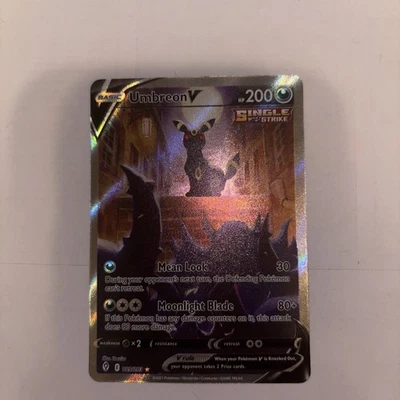Pokémon Umbreon v TCG Holo Ultra Rare Card Evolving Skies 189/203 NM/M Condition - Image 1 of 2