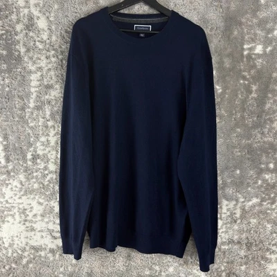 Club Room Size XXL Marino Wool Blend Minimalist Sweater Navy Long Sleeve Casual - Image 1 of 4