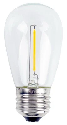 LED Bulb, Amber, 55 Lumens, 1-Watts, 2-Pk. - 33134 - Image 1 of 1